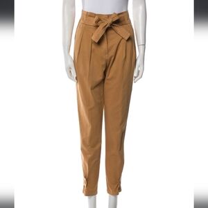 A.L.C Beige High Rise Straight Leg Pants  | Size Small